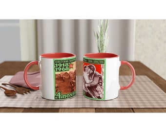 Red Army Liberators -- 11oz Ceramic Mug with Color Inside