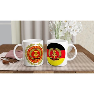 National People&#39;s Army & State Emblem of the GDR -- 11oz Ceramic Mug