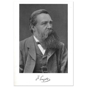 Ritratto classico di Friedrich Engels: poster in carta opaca premium