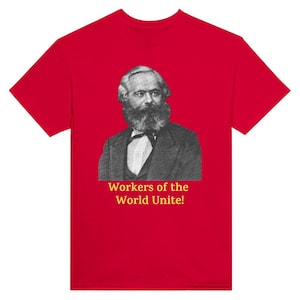 Karl Marx Workers of the World Unite! -- Heavyweight Unisex Crewneck T-shirt