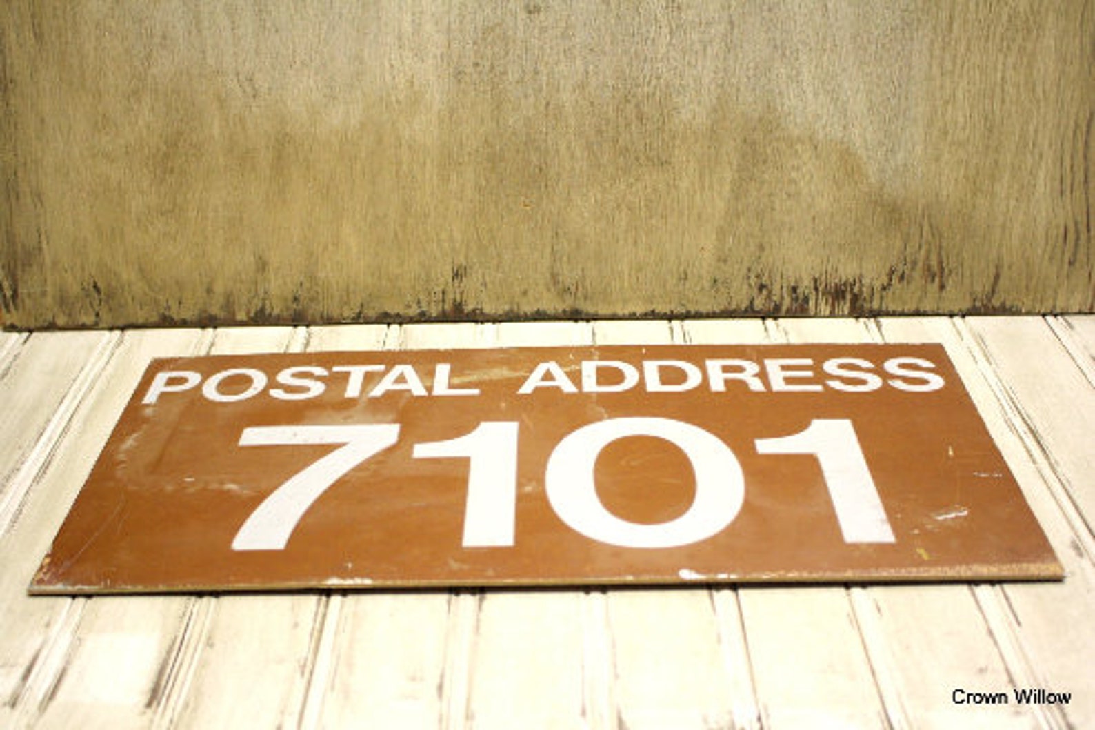 Vintage Postal Address Sign Street Sign Metal Signage Etsy