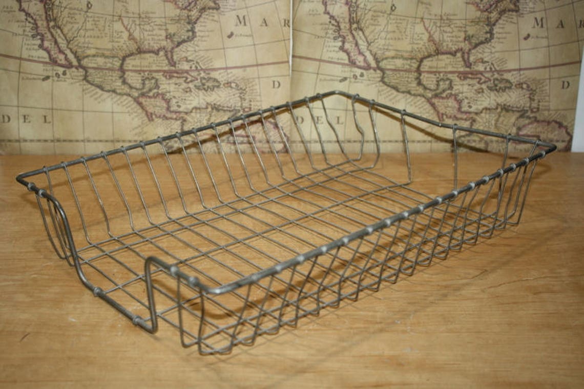 Wire Desk Tray Wire In Out Basket Wire File Tray Item Etsy