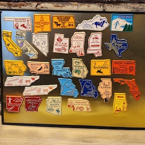 Your Choice - Vintage State Refrigerator Magnet - Oklahoma - New Mexico - Kentucky - Tennessee - Colorado - Wyoming - Arkansas - Florida