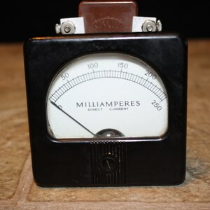 Marion Electrical Instrument Co. D.C. Milliammeter - Milliamperes Gauge ...