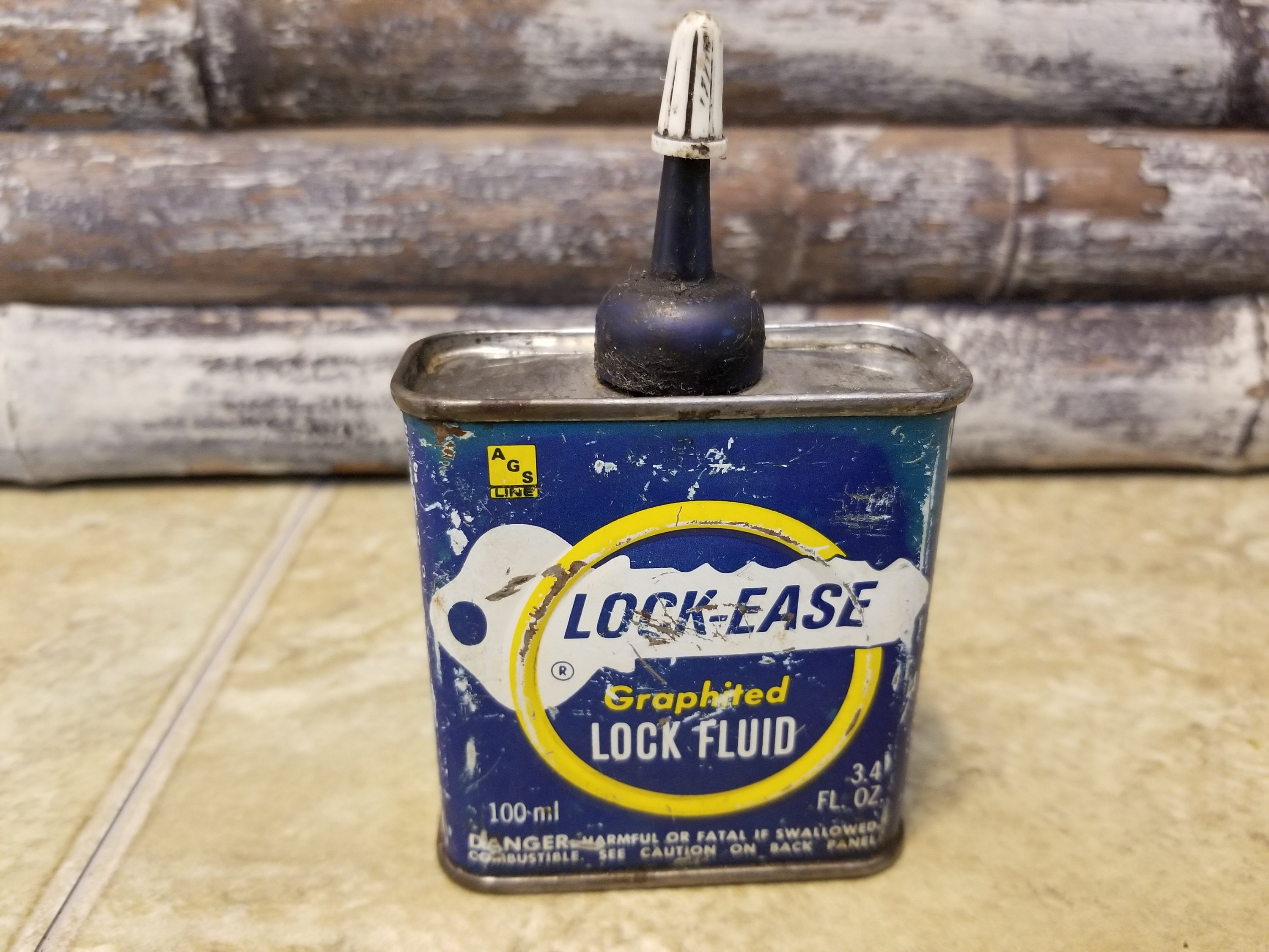 Lockease Graphited Lock Fluid Tin Item 47447 Etsy UK