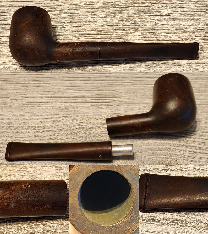 Your Choice Vintage Smoking Pipe Imported Briar Mello Root Honey Dew Golden Leaf Thermofilter Swiss Dry Brewster Pipe #4