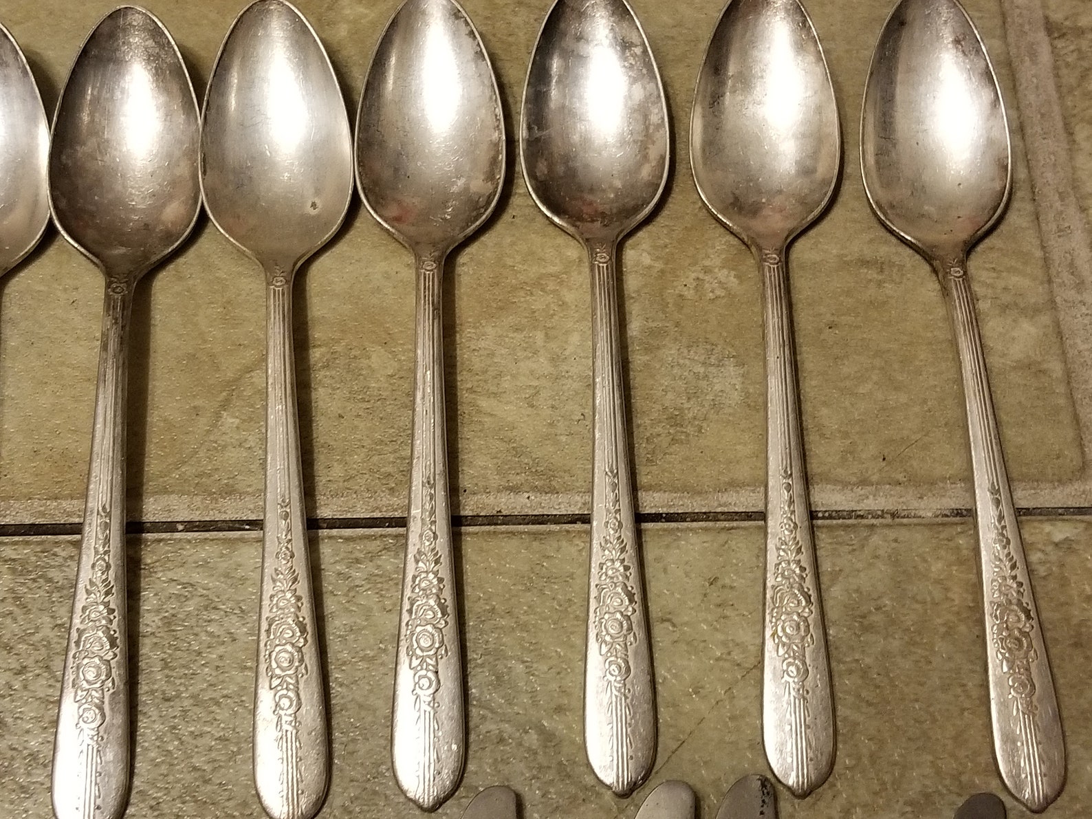 Nobility Plate Silverware Set Royal Rose 20 Pcs Item Etsy