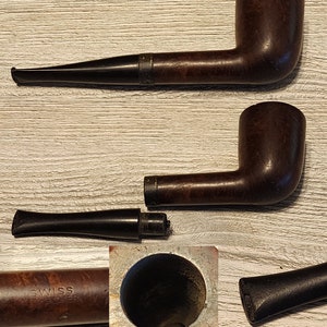 Your Choice Vintage Smoking Pipe Imported Briar Mello Root Honey Dew Golden Leaf Thermofilter Swiss Dry Brewster Pipe #5