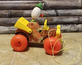 Fisher Price Jalopy - Clown Car - Pull Toy - item #4398-7