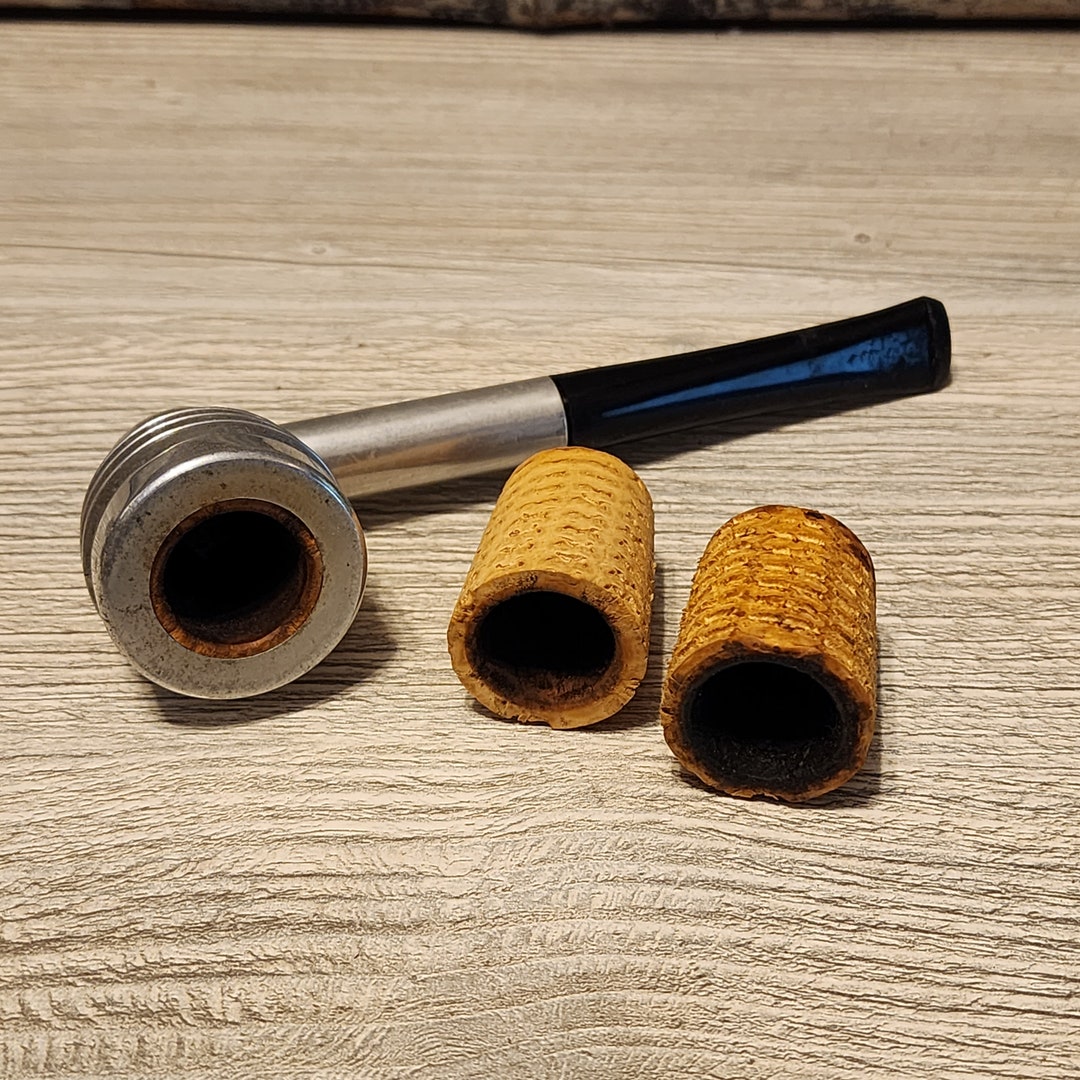 Aristocob Pipe Metal Pipe With Corn Cob Inserts Pipe Etsy