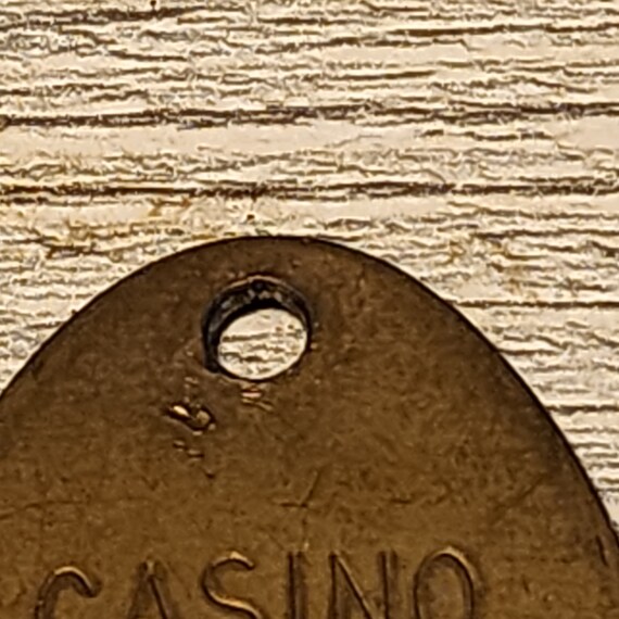 Monte Carlo Casino Key Fob / Key Chain - Brass Ta… - image 4