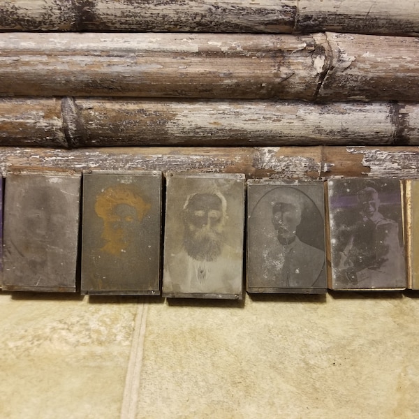 Letterpress Type Printer Blocks - Metal Negative - Choice - item #4157