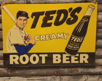 Ted's Creamy Root Beer Sign - Desperate Sign Co - item #5520