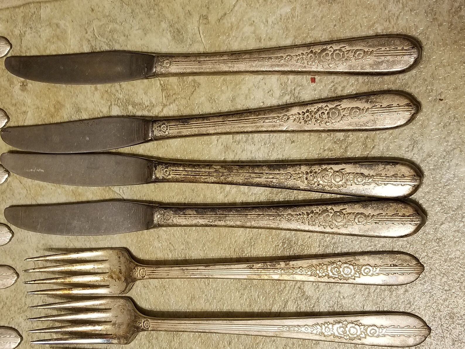 Nobility Plate Silverware Set Royal Rose 20 Pcs Item Etsy