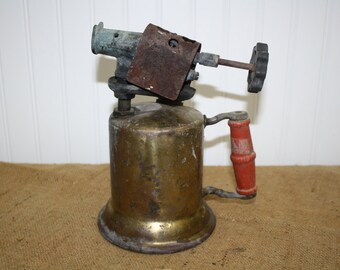 turner brass works vintage blow torch etsy the turner brass works