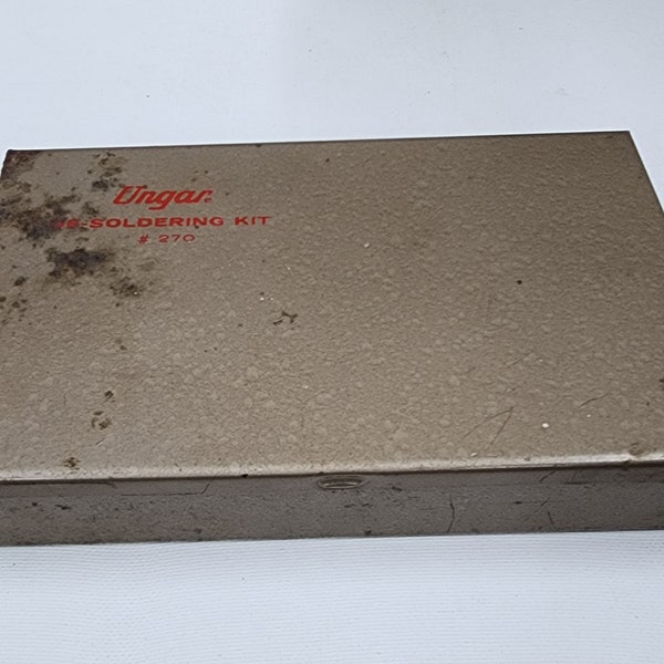 Vintage Metal Box - Unger De-Soldering Kit - Empty - item #5433