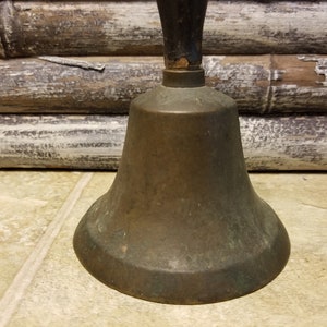 Vintage Brass Bell with Wooden Handle item 3907-2 image 7