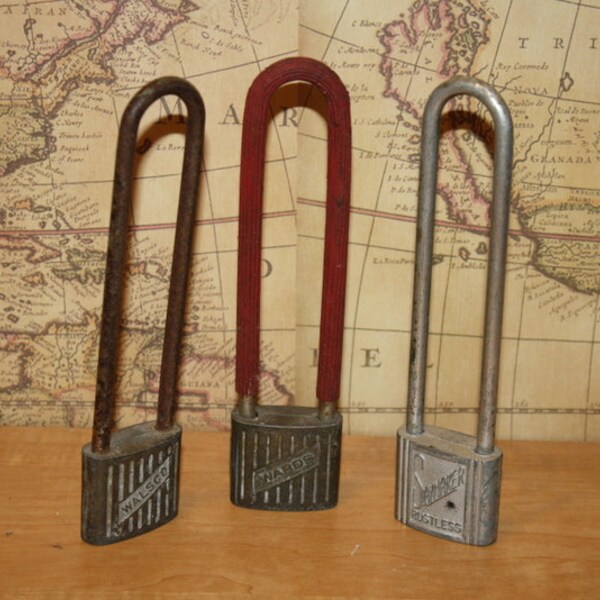 Vintage Bicycle Locks - Slaymaker, Walsco, Wards - item #1405