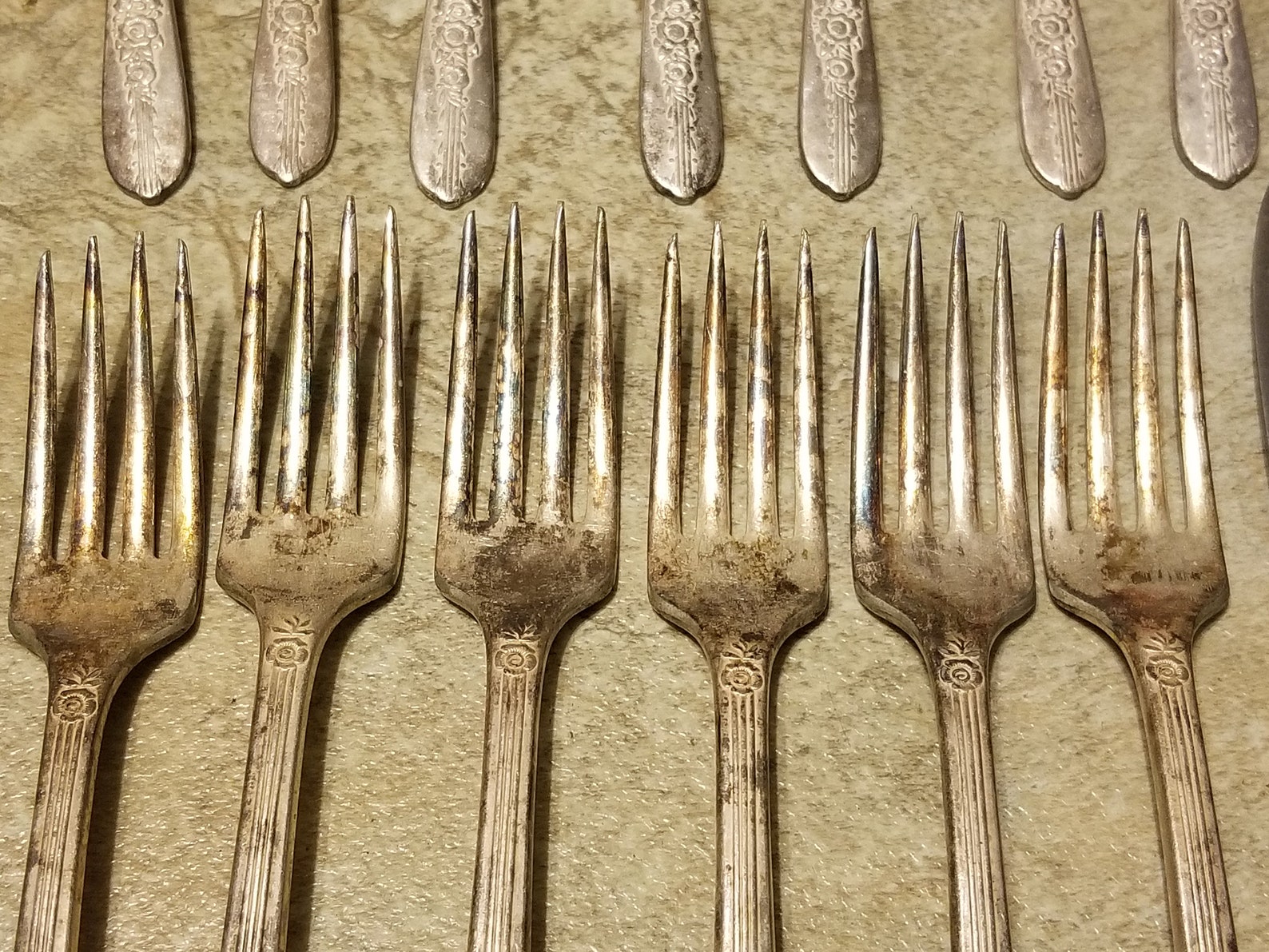 Nobility Plate Silverware Set Royal Rose 20 Pcs Item Etsy