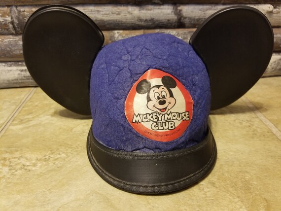 Vintage Mickey Mouse Club Ear Hat With 