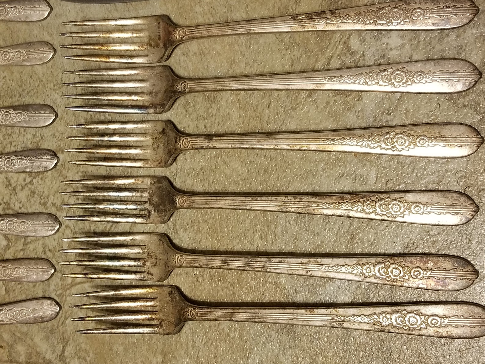 Nobility Plate Silverware Set Royal Rose 20 Pcs Item Etsy