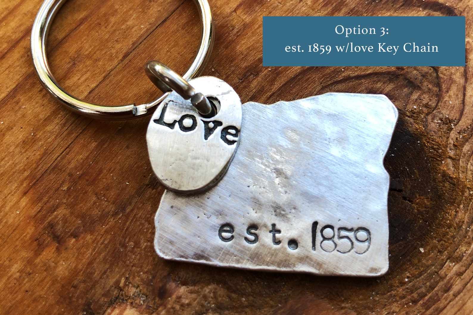 Oregon Key Chains Handmade Pewter Keychains Oregon Gifts Etsy