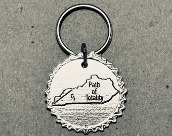 2024 Total Solar Eclipse - Kentucky Pewter Key Chain