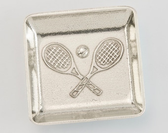 Tennis Trinket Dish, Tennis Jewelry Dish, Tennis Coin Dish