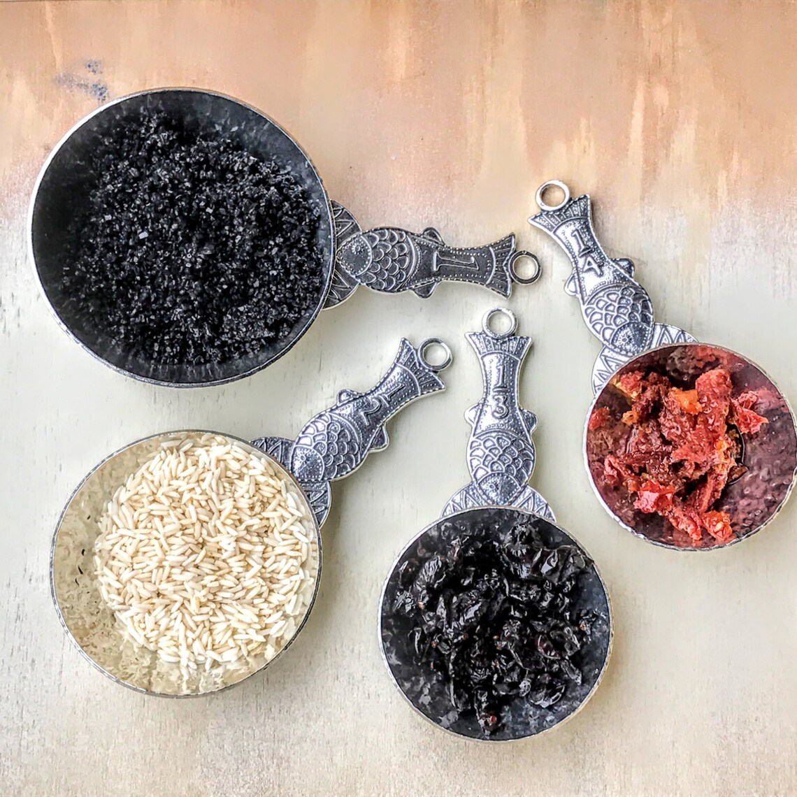 Pewter Fish Measuring Cups Measuring Cups Set Fish Cups Etsy