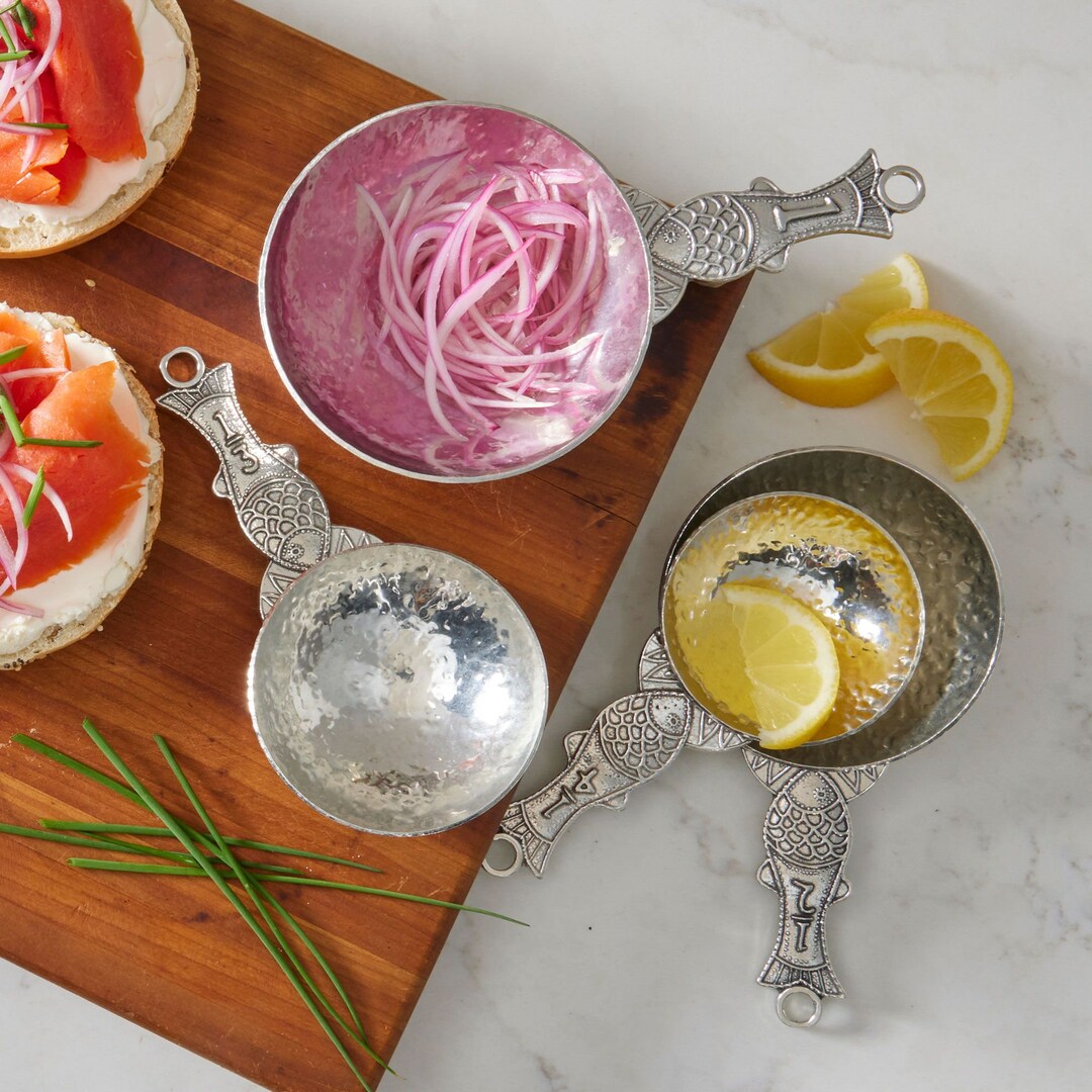 Pewter Fish Measuring Cups, Measuring Cups Set, Fish Cups, Housewarming