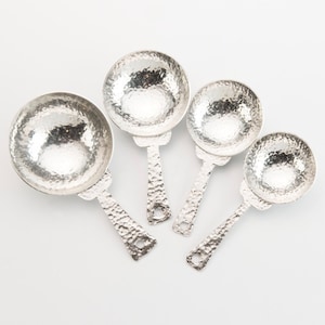 Pewter Bird Measuring Spoons, Housewarming, Wedding Gift, Kitchen