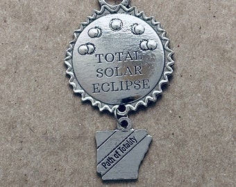 2024 Total Solar Eclipse Pewter Ornament - Arkansas