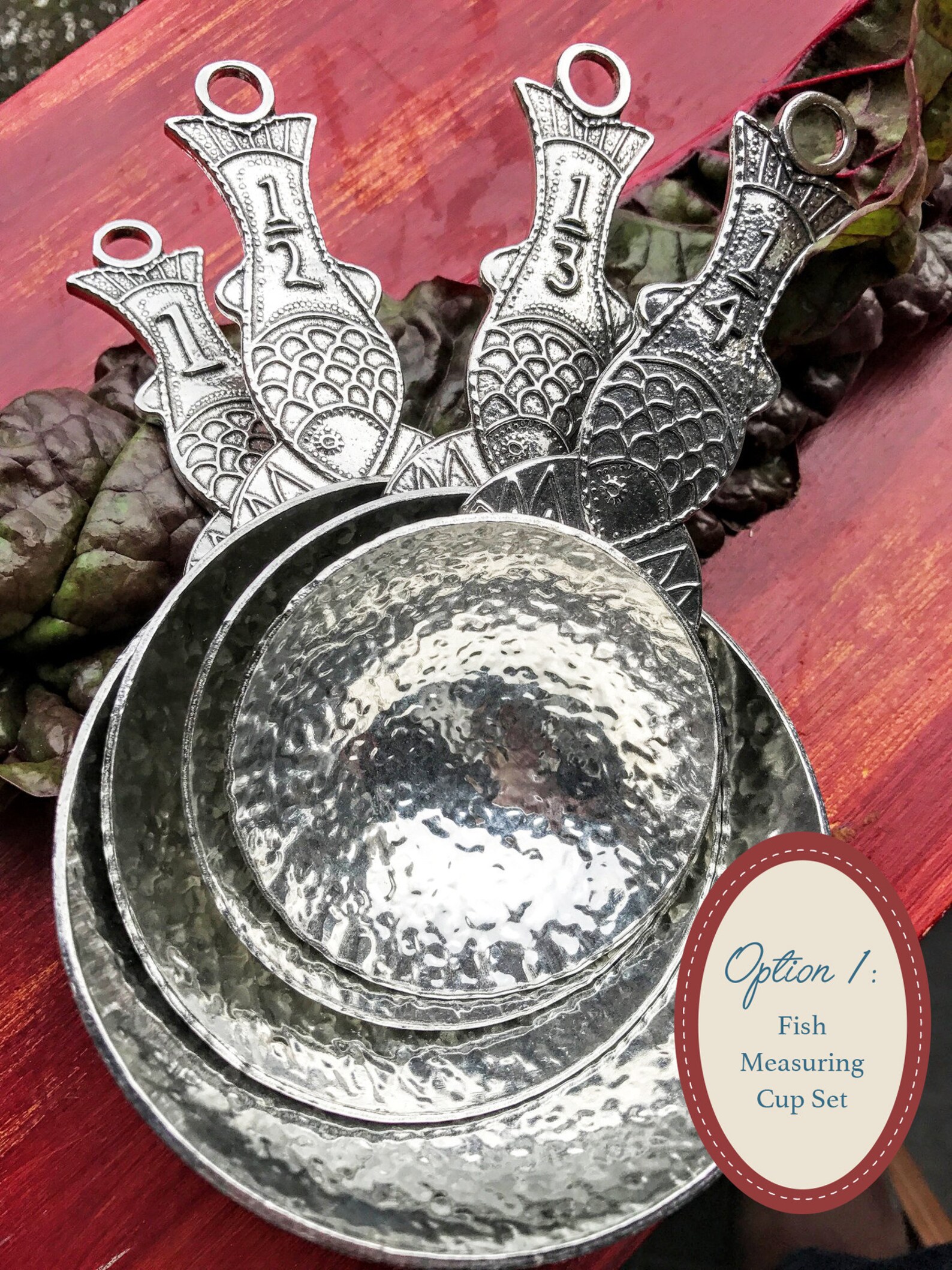 Pewter Fish Measuring Cups Measuring Cups Set Fish Cups Etsy