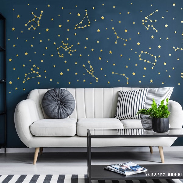 Wall Decals Stars Etsy