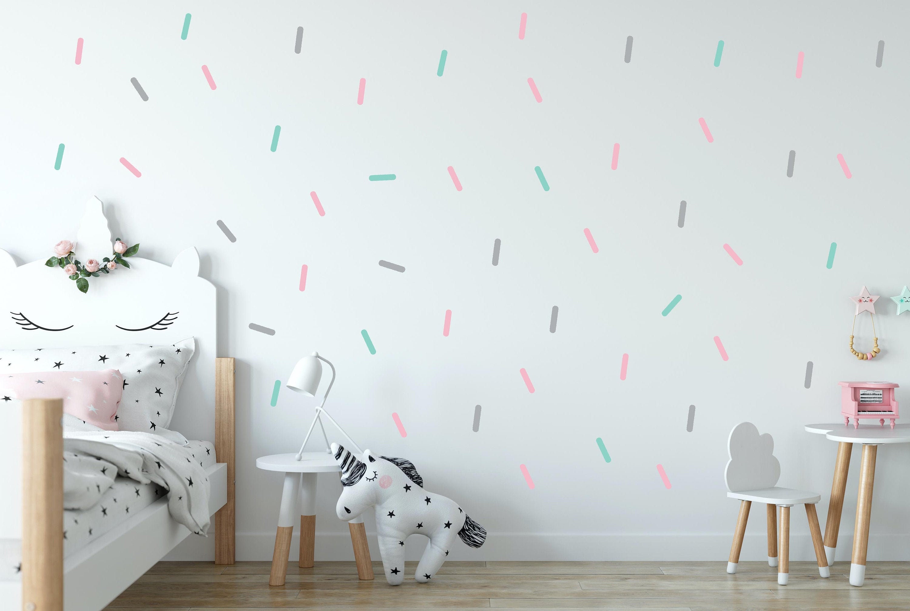 Sprinkle Wall Decals Stickers Confetti Decal Sweet Ice Etsy