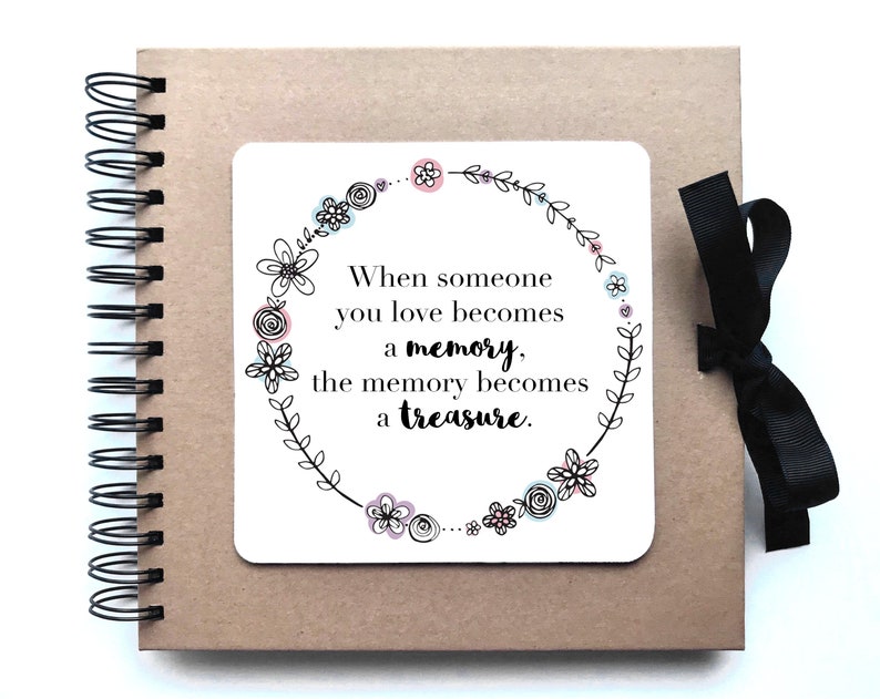 Bereavement Gift / Lost Loved Ones Scrapbook / Funeral Guest Etsy