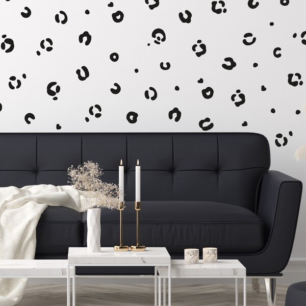 Leopard Print Wall Decal Etsy UK