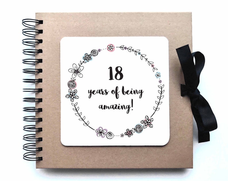 18. Geburtstag Scrapbook Fotoalbum / Gästebuch party / 18 Etsy