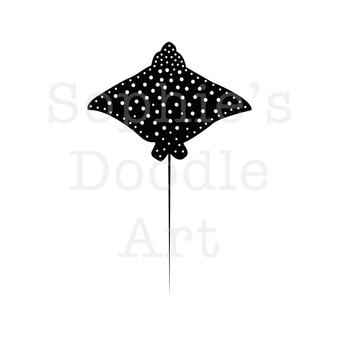 String Ray Shark Clipart | Digital Download - Etsy