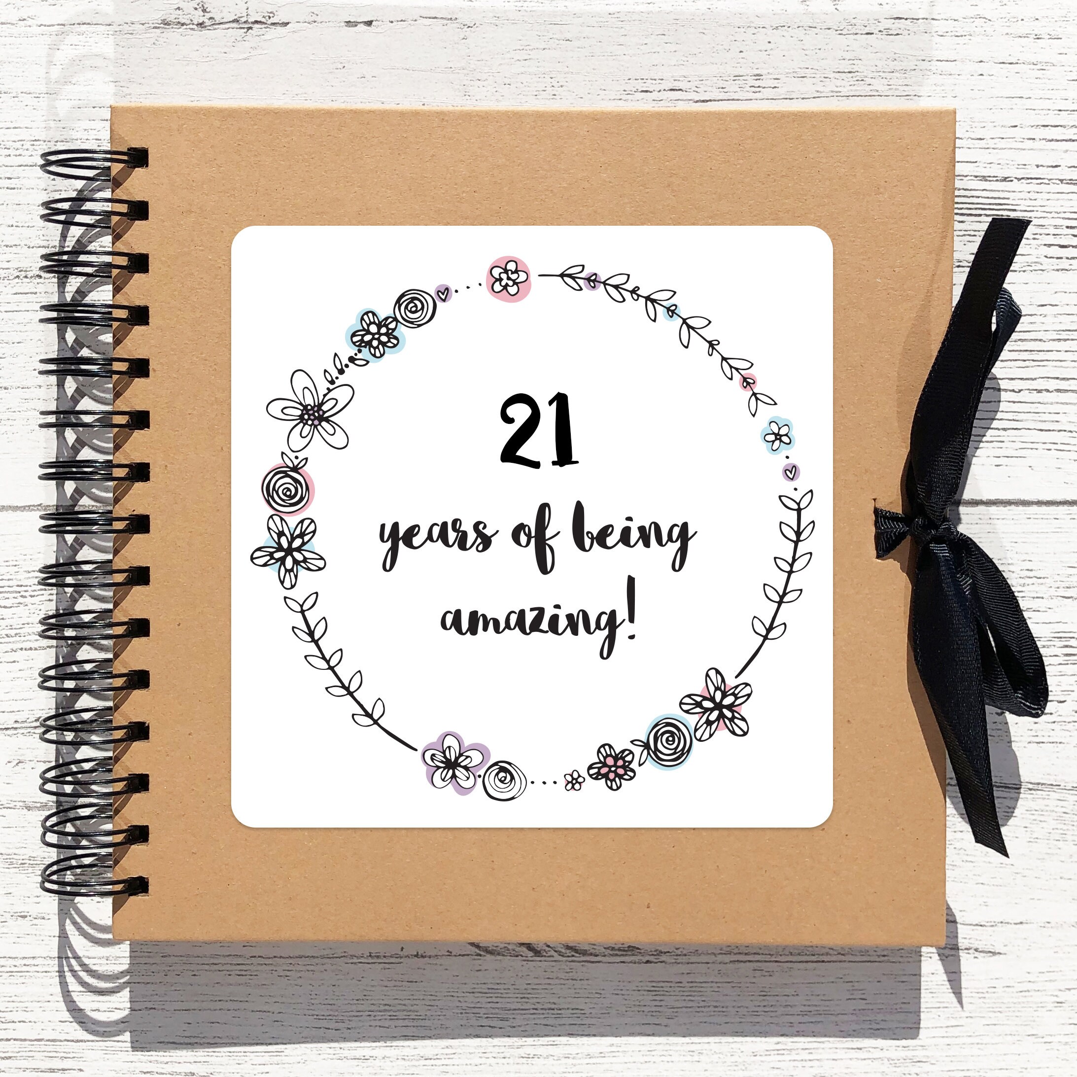 21st birthday scrapbook photo album / party guest book / 21 Etsy
