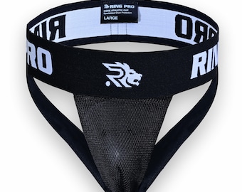 Groin Protector Guard | Black | Ventilated Cup for Boxing, MMA & Martial Arts | Ring Pro