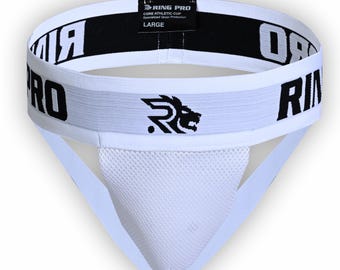 Groin Protector Guard | White | Ventilated Cup for Boxing, MMA & Martial Arts | Ring Pro