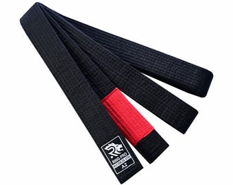 Zwarte BJJ-riem – gemaakt van polykatoen Braziliaanse jiu-jitsuriem voor training en competitie | Ring Pro