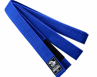Blauwe BJJ-riem – gemaakt van polykatoen Braziliaanse jiu-jitsuriem voor training en competitie | Ring Pro