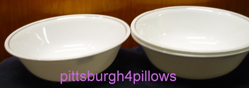 Light Grey Band No Chips Or Cracks Solitary Rose Apricot Grove EUC Soup Salad Bowls Corelle Price Is For One
