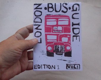 London Bus Guide, route 14 zine (Russell Square to Putney)