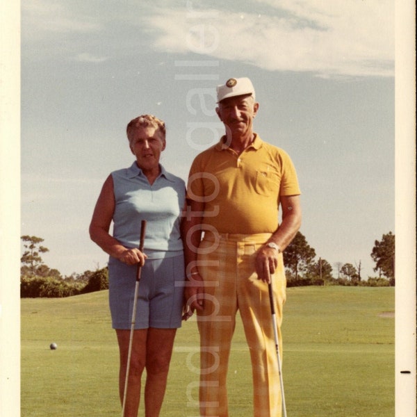 Digital Download, When We Retire We Will Play Golf, Vintage Photo, Color Photo, Found Photo, Printable Photo, Vernacular Photo, Old Photo√