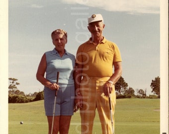 Digital Download, When We Retire We Will Play Golf, Vintage Photo, Color Photo, Found Photo, Printable Photo, Vernacular Photo, Old Photo√