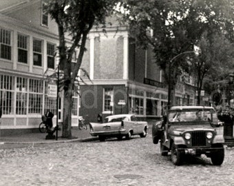 Digital Download, Main Street Nantucket 1966, Printable, Minox Photo, Vintage Photo, Summer on Nantucket, Land Rover, Jeep, Old Photo√