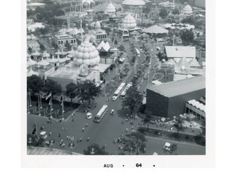 Vintage Photo, Spectacular Aerial View of the 1964 New York World's Fair